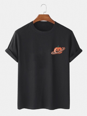 100% Bomull För Män Med Pumpatryck Kortärmade T-shirts