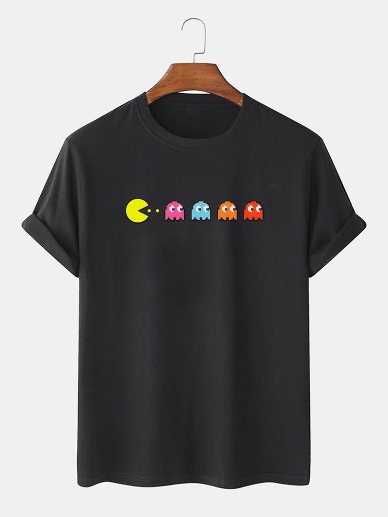 100% Bomull Funny Game Med Tryck Rundhalsad Lös Kortärmad T-shirt