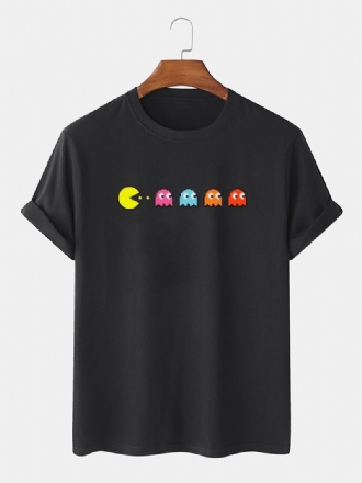 100% Bomull Funny Game Med Tryck Rundhalsad Lös Kortärmad T-shirt