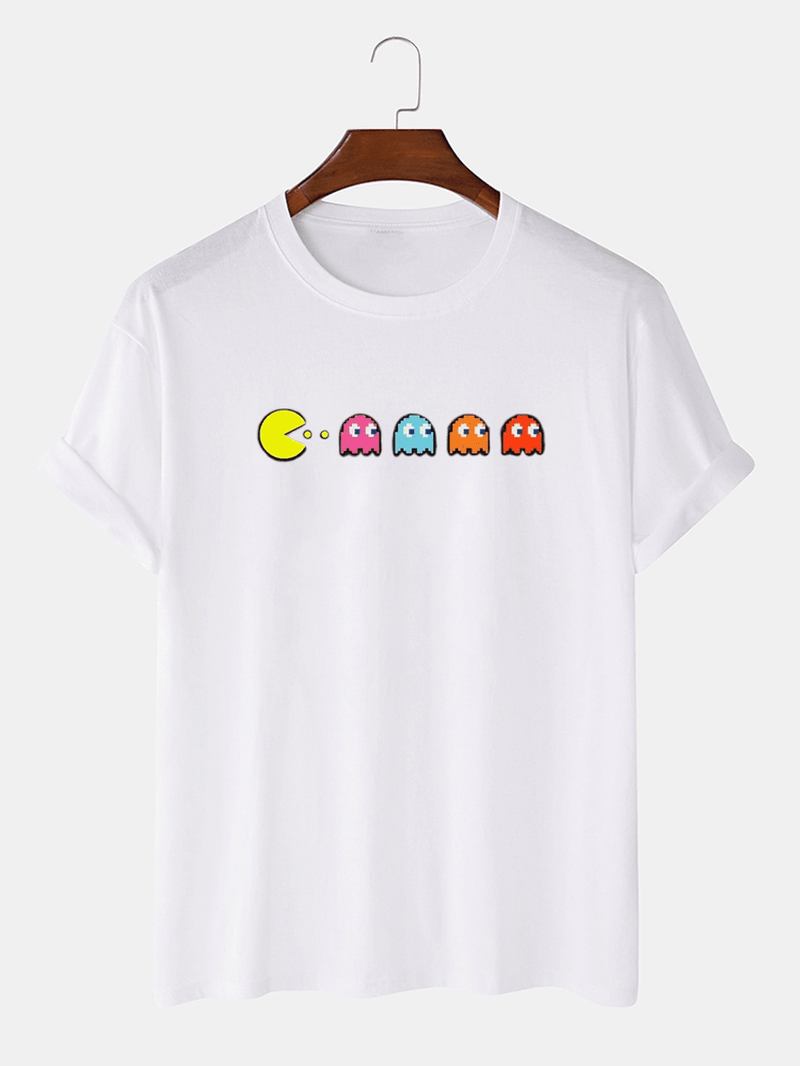 100% Bomull Funny Game Med Tryck Rundhalsad Lös Kortärmad T-shirt