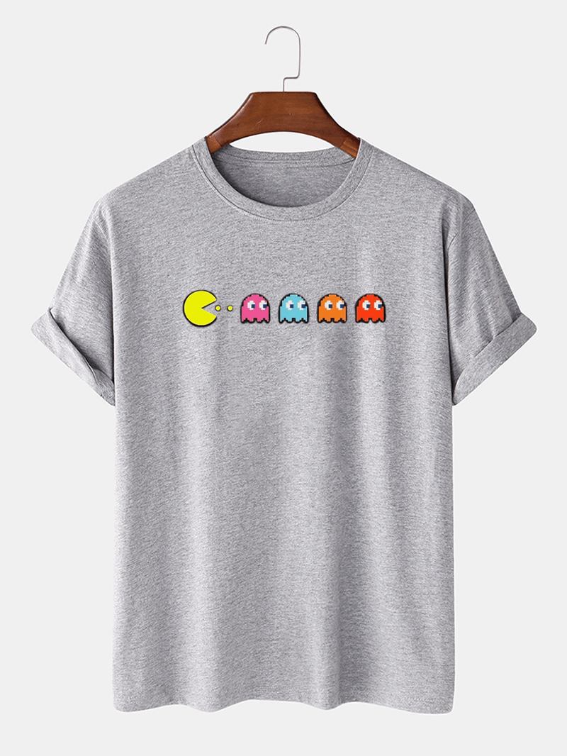 100% Bomull Funny Game Med Tryck Rundhalsad Lös Kortärmad T-shirt