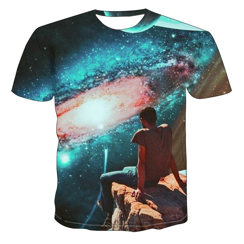 3d Tredimensionell T-shirt Med Bollstaplingstryck