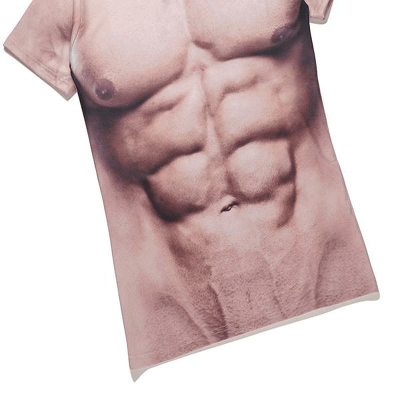 Casual Mäns Bodybuilding Elastiska Kortärmade T-shirts