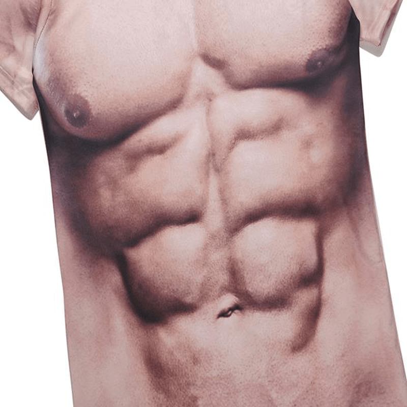 Casual Mäns Bodybuilding Elastiska Kortärmade T-shirts