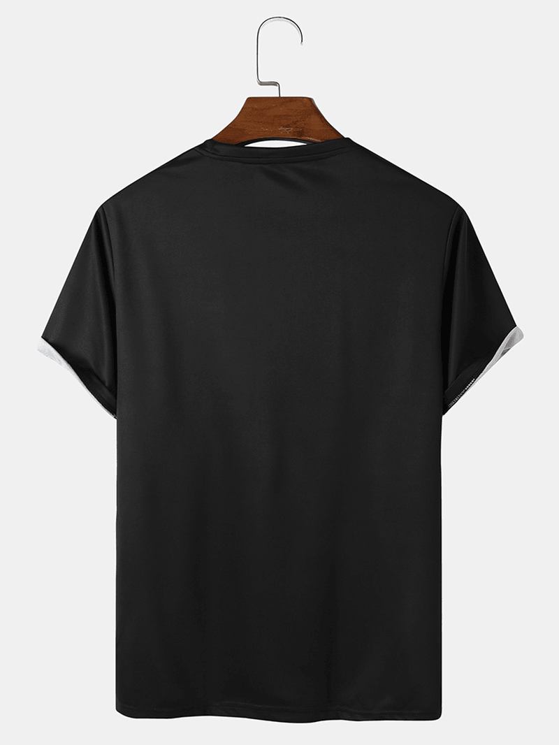 Män Skull Med Tryck Trend Lös T-shirt