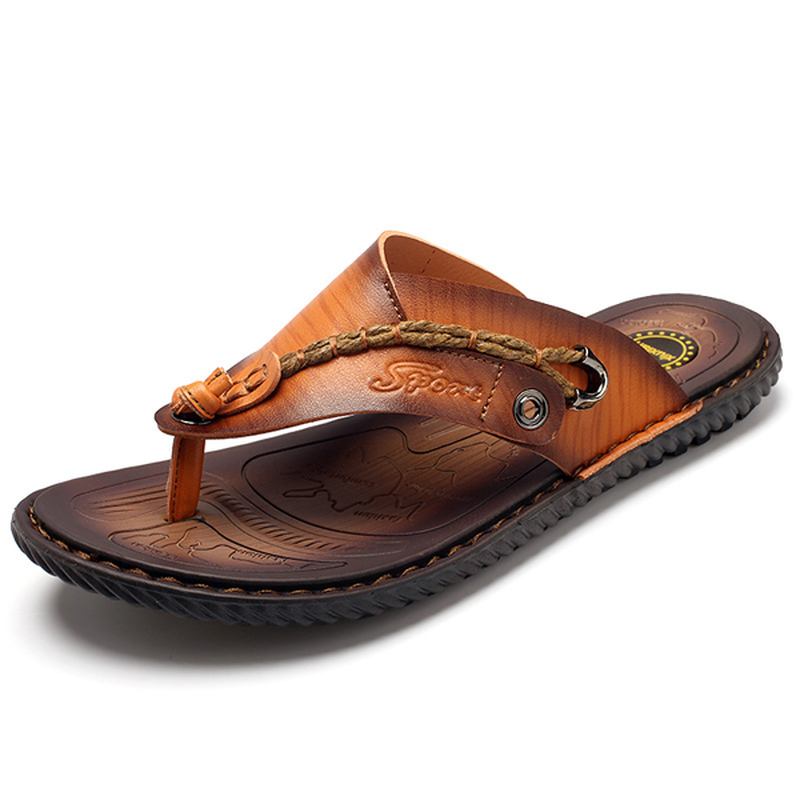 Herr Läder Sandlas Flip Flops