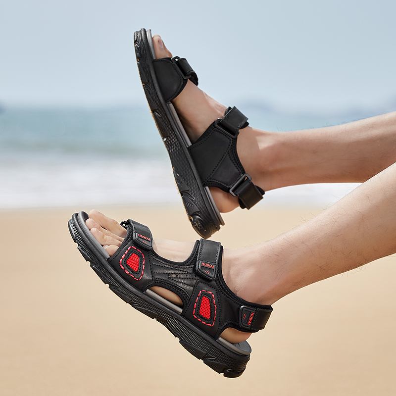 Män Kohud Andas Halkfri Öppnad Beach Casual Outdoor Sandaler