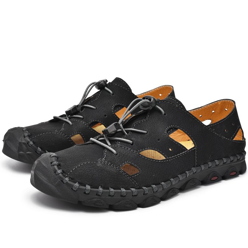 Män Microfiber Anti-toe Collision Casual Sandaler