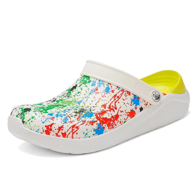 Herrmode Graffiti Personlighet Outdoor Beach Sandaler Och Tofflor