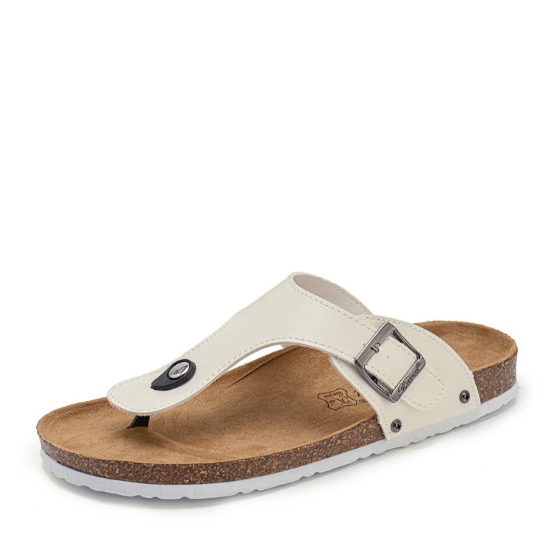 Män Andas Halkfri Korkbotten Beach Flip Flops Casual Tofflor