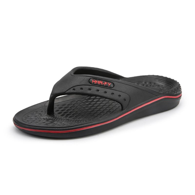 Män Andas Lättvikts Mjuk Botten Solid Beach Flip Flops Casual Tofflor