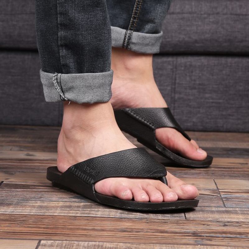 Män Casual Home Indoor Slip On Tofflor