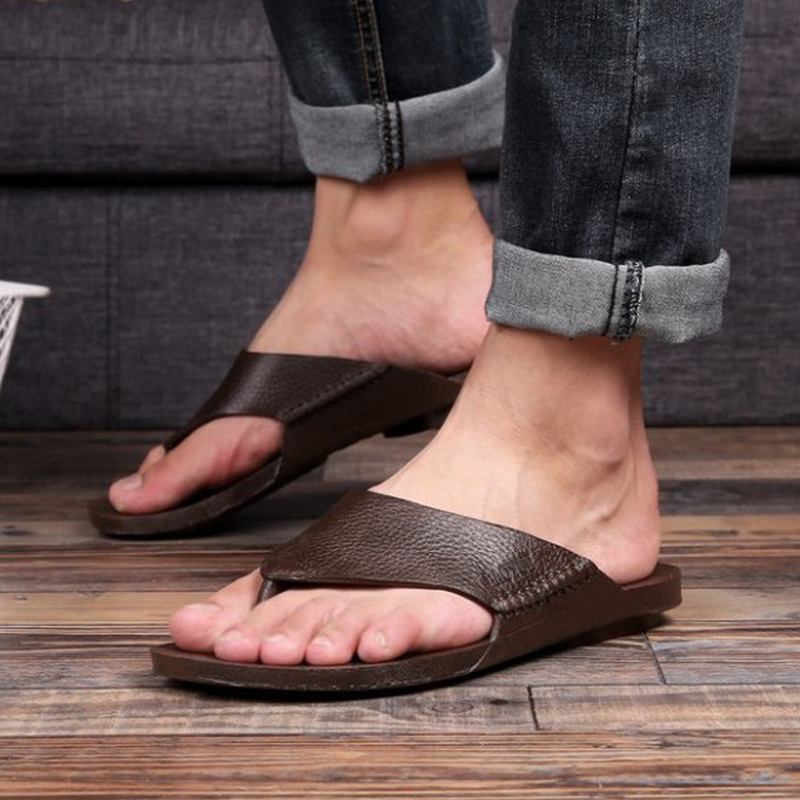 Män Casual Home Indoor Slip On Tofflor