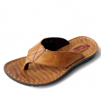 Män Kohud Andas Halkfria Flip Flops Casual Beach Tofflor