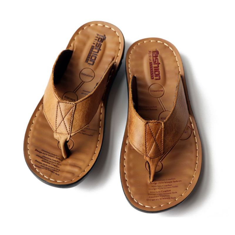 Män Kohud Andas Halkfria Flip Flops Casual Beach Tofflor