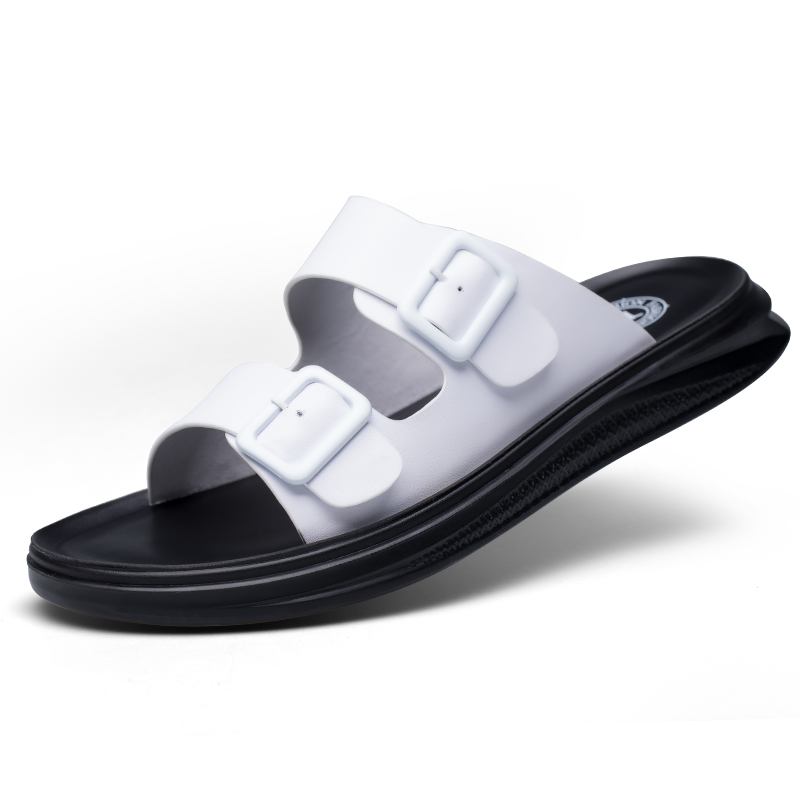 Män Kohud Casual Soft Sole Beach Läder Tofflor