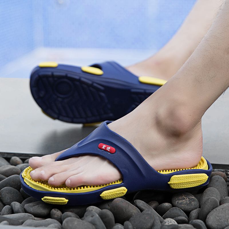 Män Massage Flip Flop Casual Soft Beach Tofflor