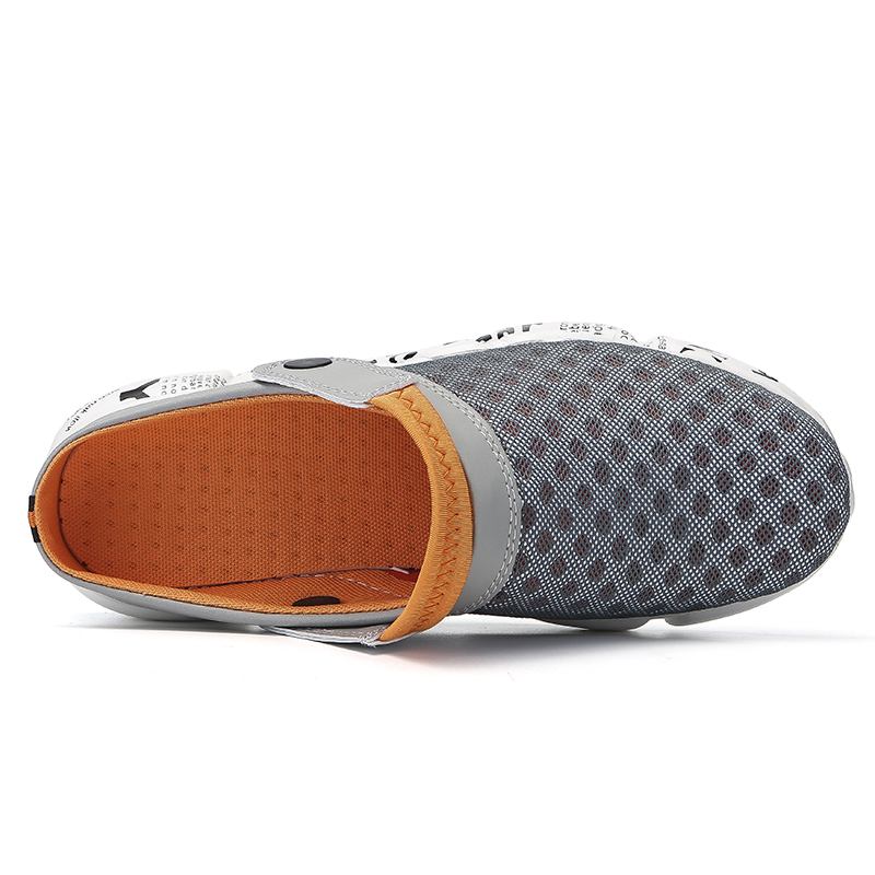 Män Mesh Non Slip Two Ways Mjuk Sula Färgglada Casual Beach Tofflor