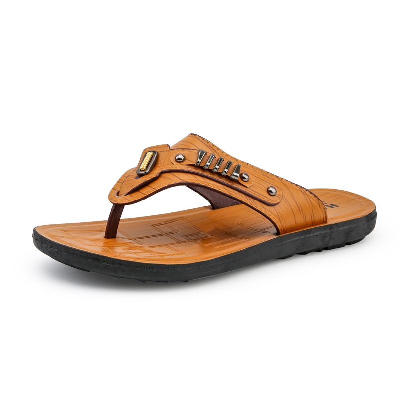 Män Microfiber Andas Mjuk Botten Halkfria Clip Toe Casual Beach Tofflor