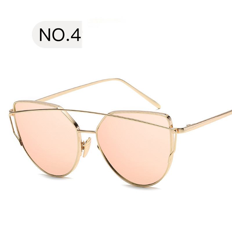 Designspegel Roséguld Vintage Cateye Mode Solglasögon Lady Eyewear