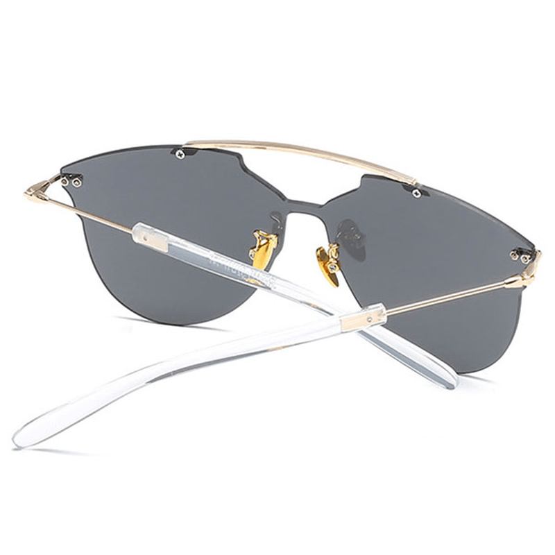 Män Kvinnor Tunn Metallram Solglasögon Casual Outdoor Anti-uv Hd Glasögon