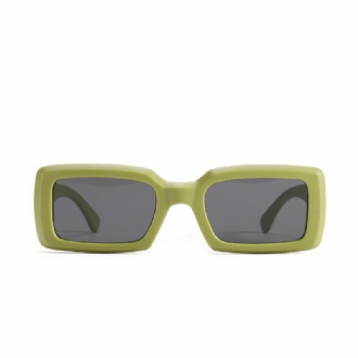 Mode Prsonality Square Avocado Green Solglasögon