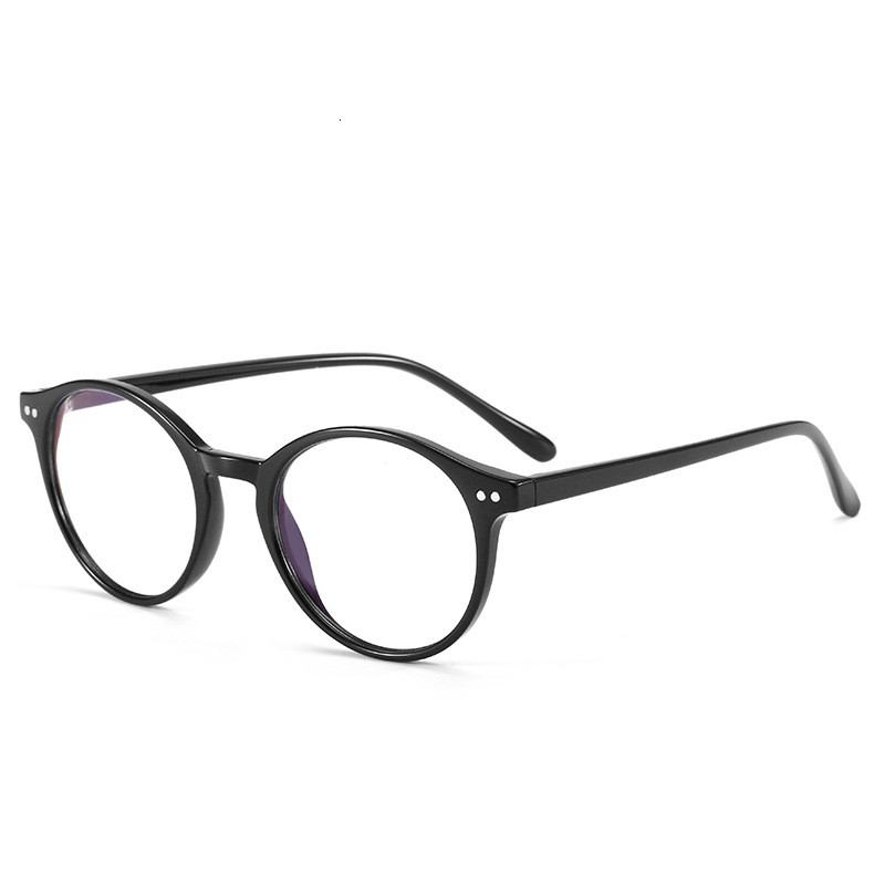 Myopia Bågar Unisex Flat Glasögon Runda Bågar