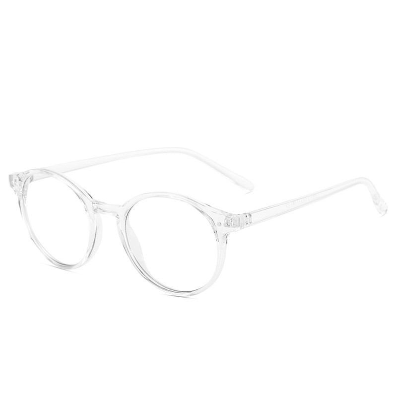 Myopia Bågar Unisex Flat Glasögon Runda Bågar