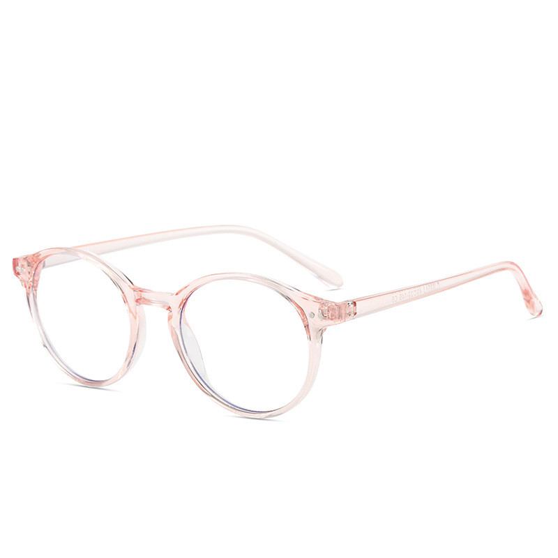 Myopia Bågar Unisex Flat Glasögon Runda Bågar