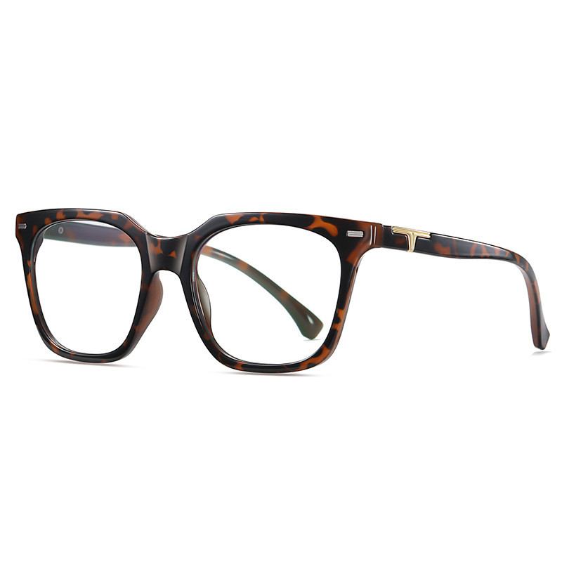 Retro Big Frame Flat Spegel Kan Utrustas Med Myopia Unisex