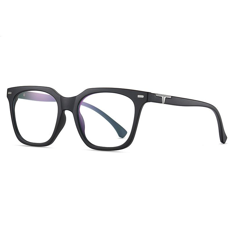 Retro Big Frame Flat Spegel Kan Utrustas Med Myopia Unisex