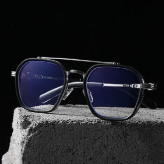 Retro Double Beam Myopia Frame Glasögon