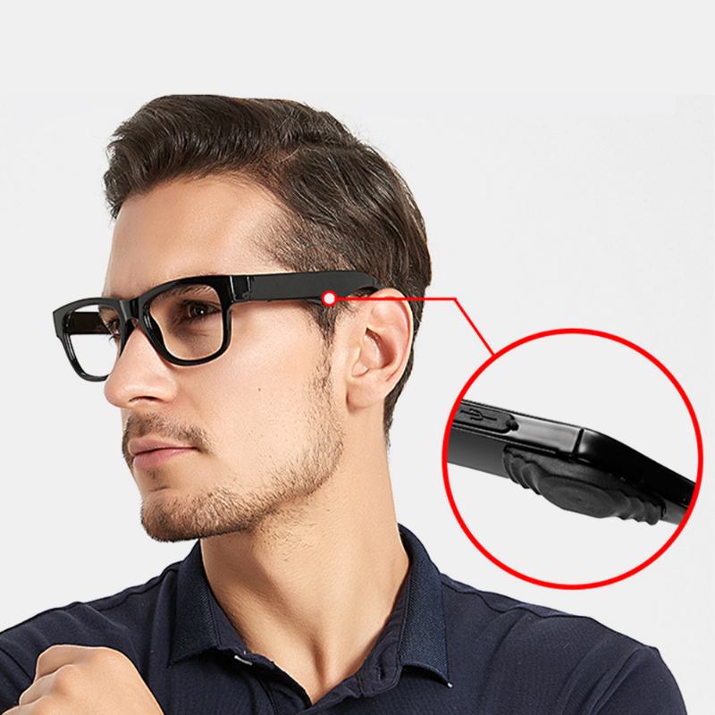 Unisex Bluetooth Headset Anti-blue Light Intelligence Touch Outdoor Riding Vanliga Glasögon