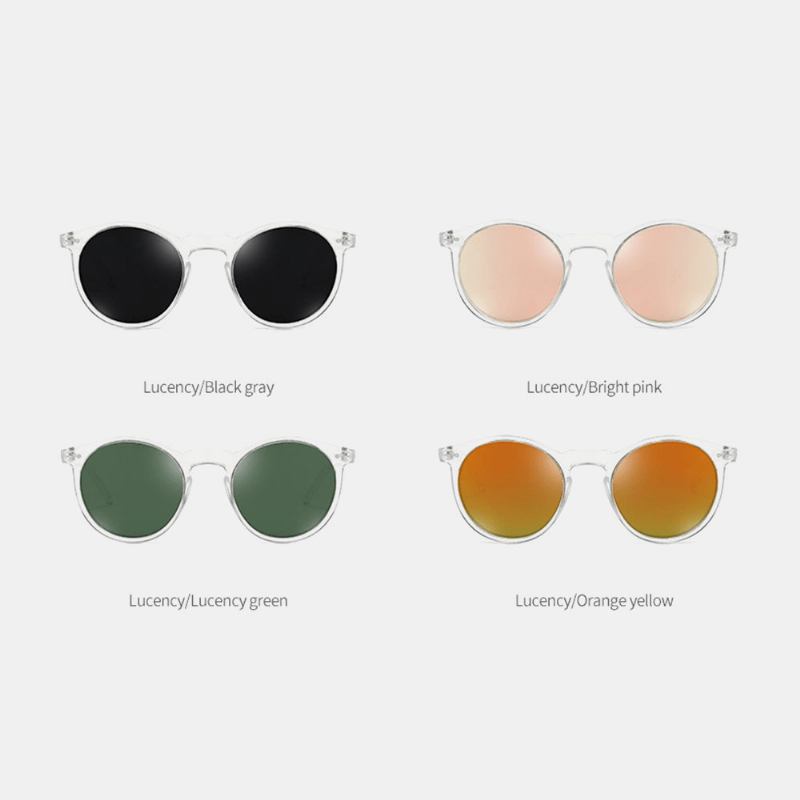 Unisex Gradient Lens Transparent Full Frame Uv-skyddsbelagda Solglasögon