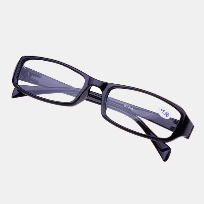 Unisex Helbåge Resin Len Läsglasögon Bärbara High-definition Presbyopia Glasögon