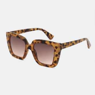 Unisex Leopard Thicken Full Frame Casual Uv-skyddssolglasögon