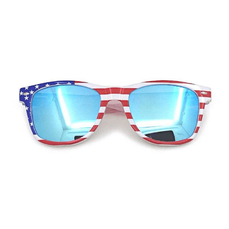 Unisex Patriotic Polarspex 80-tal Retro Trendiga Snygga Solglasögon