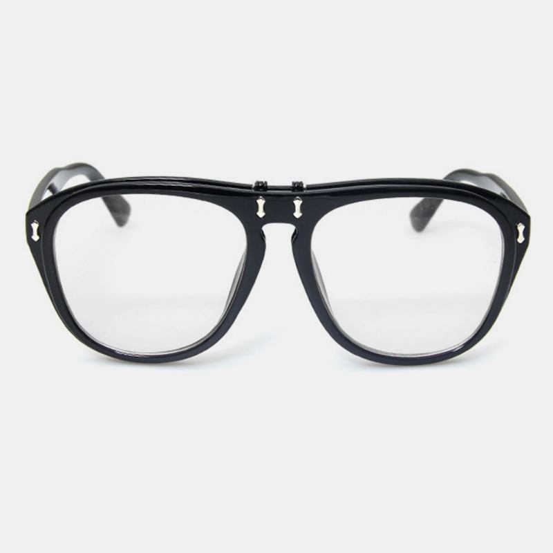 Uv400 Unisex Retro Personality Metal Frame Flip Solglasögon