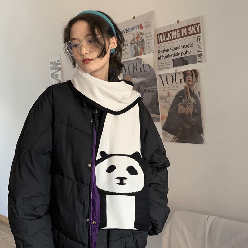 All-match Korean Version Student Japanese Scarf Förtjockad Och Varm