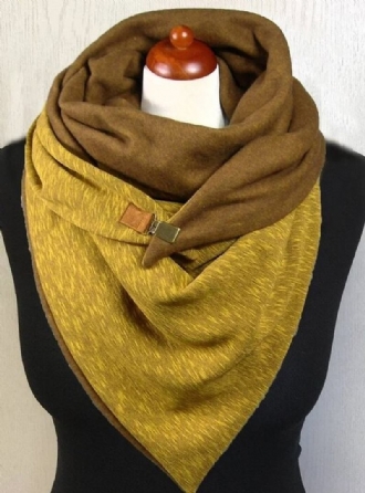 Casual Enfärgad Tjock Värme Sjal Scarf Trend Dam Scarf