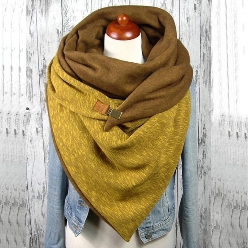 Casual Enfärgad Tjock Värme Sjal Scarf Trend Dam Scarf