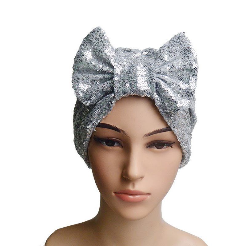 Dammode Ny Sequin Bow Bandana Hat