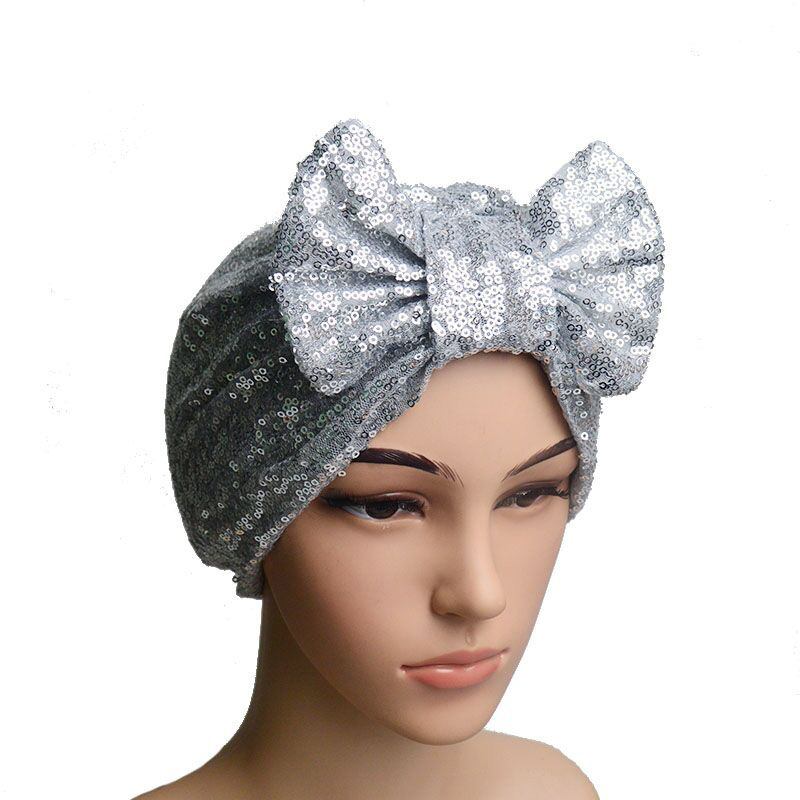 Dammode Ny Sequin Bow Bandana Hat