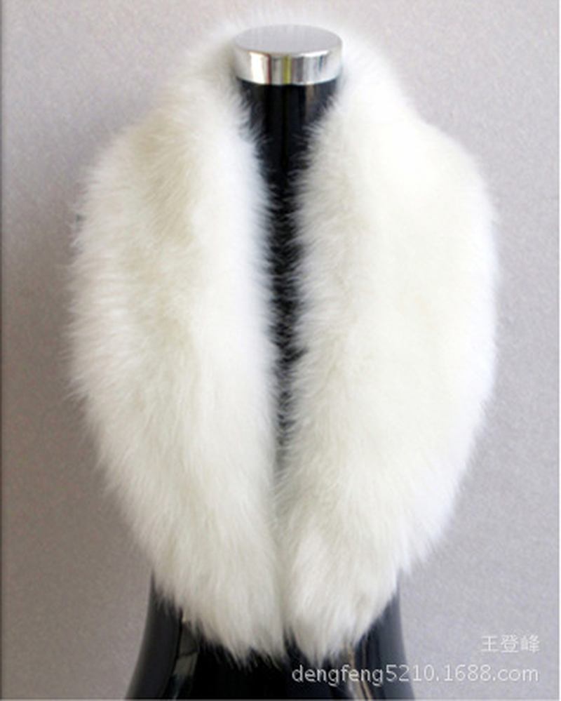 Faux Fox Fur Damsjal Stor Pälskrage Scarf