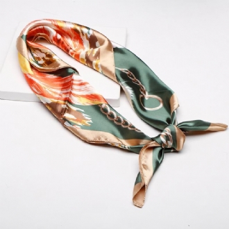 Imitation Silk Handväskor Satin Silk Scarf