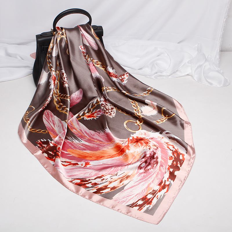 Imitation Silk Handväskor Satin Silk Scarf