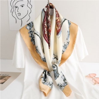 Mode All-match Simulation Silk Scarf För Kvinnor