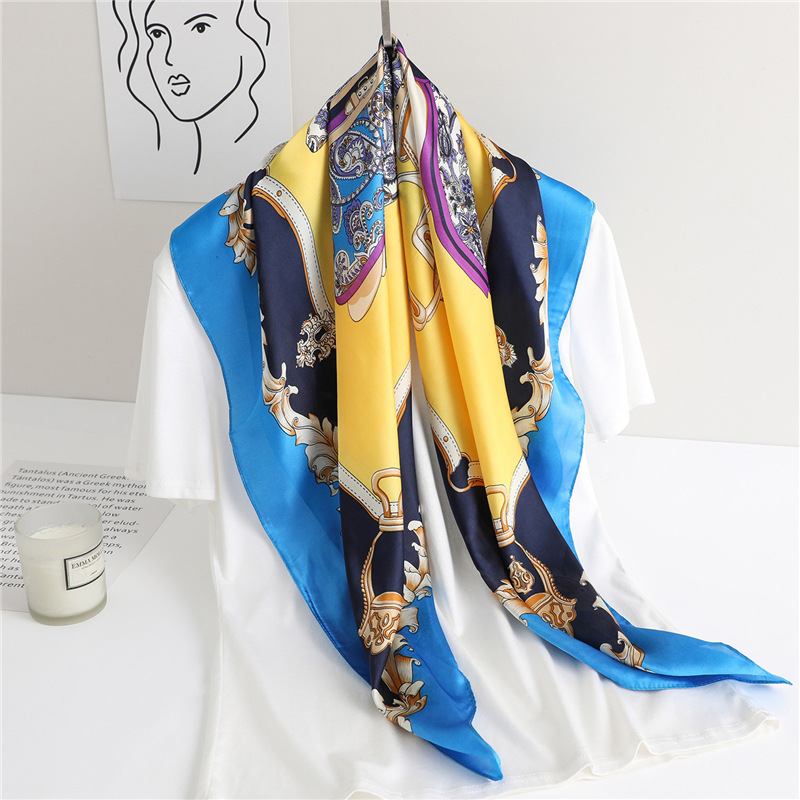 Mode All-match Simulation Silk Scarf För Kvinnor