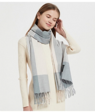 Mode Look Dual-use Cashmere Rutig Scarf