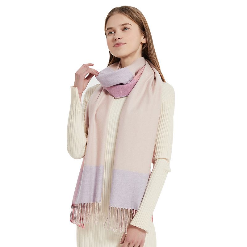 Mode Look Dual-use Cashmere Rutig Scarf